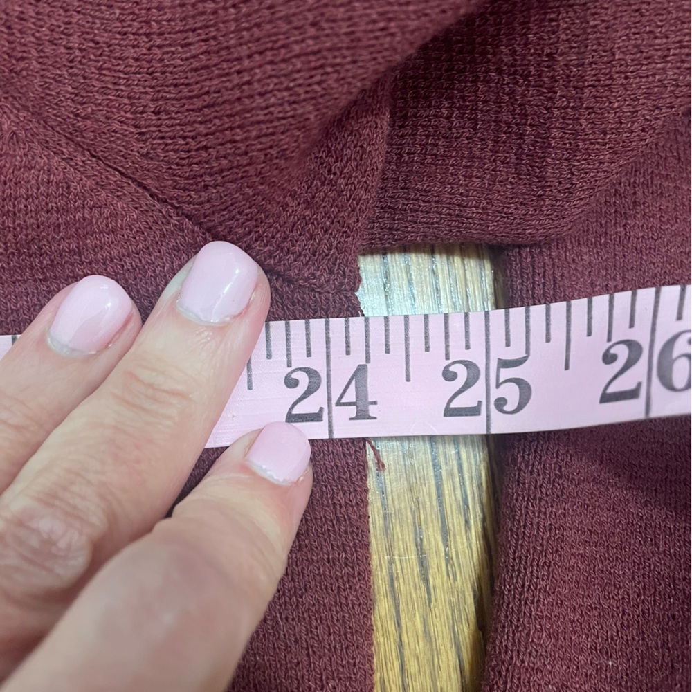 Eileen Fisher Woman Burgundy Sweater Jacket 100% Merino Wool Size 1X - Picture 6 of 8
